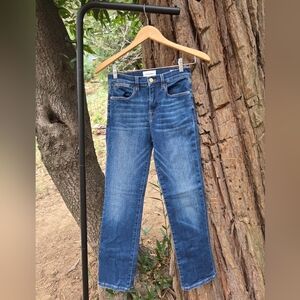Frame Womens Denim Dark‎ Le High Blue Straight Jeans Size 26